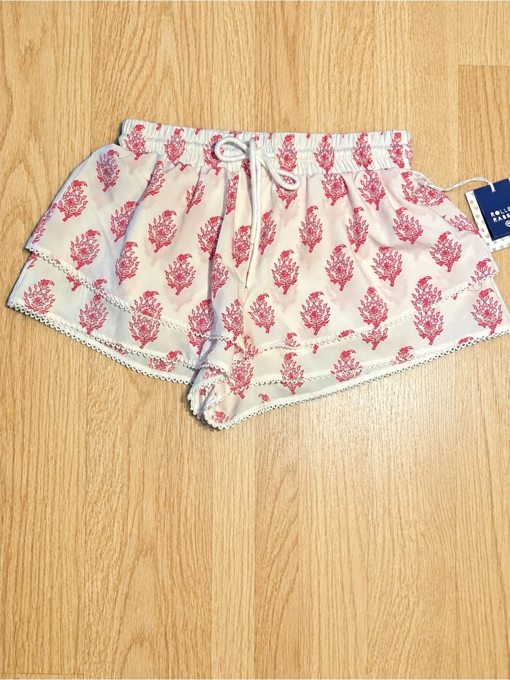 Roller Rabbit Pink Floral Lounge Shorts NWT
